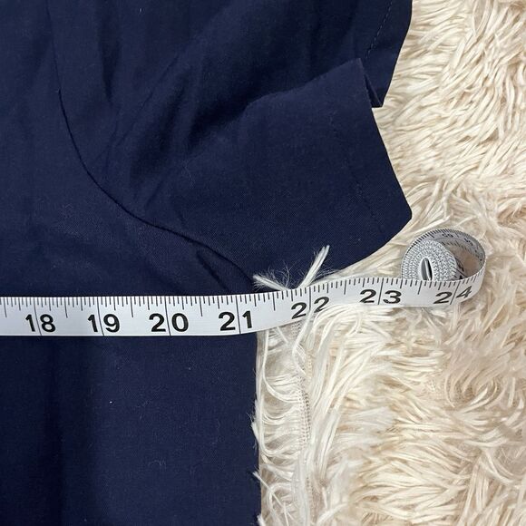 Figs Technical Collection Scrub Top Large Navy Blue Casma 3 Pocket Top - Picture 3 of 10